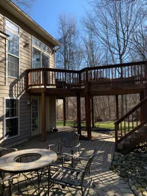 backyard before